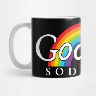 Godless Sodomite | White on Rainbow | Satanic Pride Mug